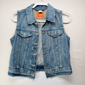 Levi's Classic Blue Denim Vest